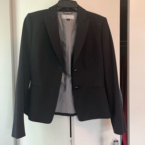 Tahari ASL Pencil Skirt Suit Set - navy/grey pinstripe size 4 NWT